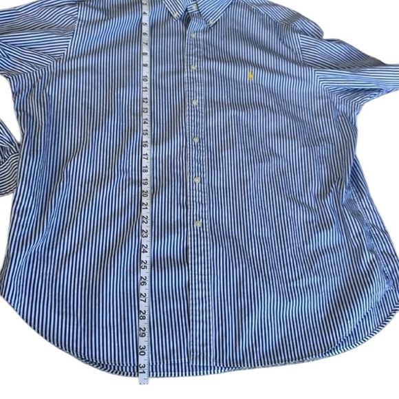Ralph Lauren Blue and White Striped Men's Shirt Size XXL - Picture 6 of 6